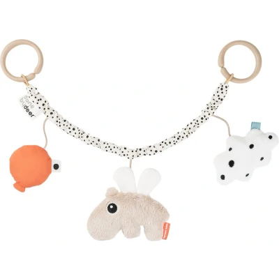 Afbeelding van Done By Deer Autostoelspeeltje Pram Toy Happy Clouds Sand