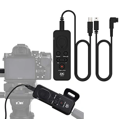 Afbeelding van JJC Afstandsbediening met meervoudige terminal voor Sony A7R V, A7 IV, A6600 A6400 A7S III ZV 1 A9 A99 RX100 VII, FDR AX53 CX405 CX900 Vervangt RM VPR1 sluiterafstandsbediening