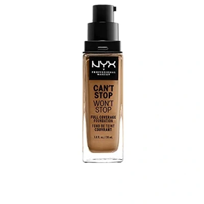 Image de NYX Professional Makeup Fond de Teint Liquide Couvrant Tenue 24h Can&#039;t Stop Won&#039;t Liquid Foundation, Waterproof, Fini Mat, Formule Vegan, Teinte : Golden (13)