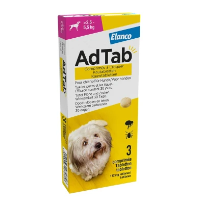 Afbeelding van AdTab Kauwtabletten Hond 2,5 5,5 kg