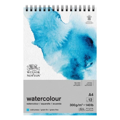 Image de Winsor &amp; Newton papier aquarelle classic A4 300 g/m² (12 feuilles)