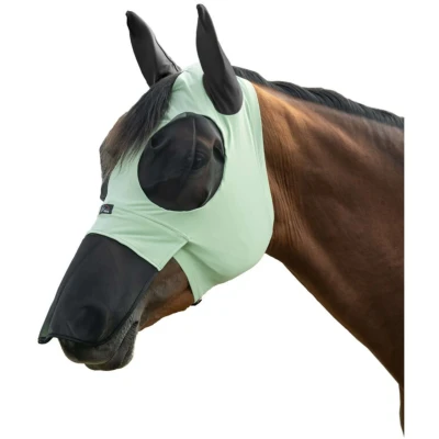 Afbeelding van HKM Vliegenmasker Elastic Met Neusnetje Jade
