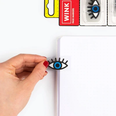 Afbeelding van Mustard Desktop Pagina Markers 100stuks knipoog