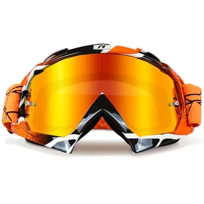 Afbeelding van NENKI Motorbril, uv /stofbescherming, TPU frame en comfortabele schuimvulling, motorcrossbril voor outdoor activiteiten, volwassenen