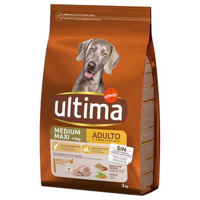 Afbeelding van Ultima Medium / Maxi Adult Kip &amp; Rijst Hondenvoer 6 kg (2 x 3 kg)