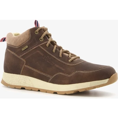 Afbeelding van s.Oliver Sneakers hoog, Heren, Maat: 42, Dark brown Kunststof