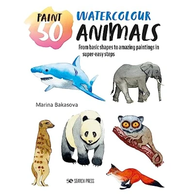 Afbeelding van Paint 50 50: Watercolour Animals