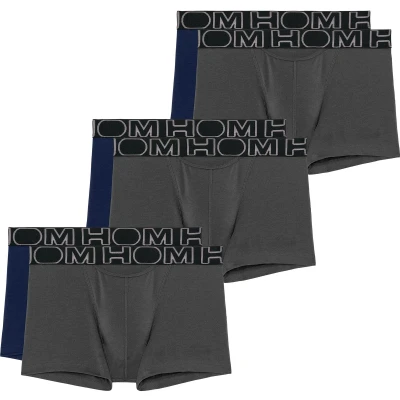 Afbeelding van HOM 6PACK Boxerlines Onderbroeken, Heren, Maat: Large, Navy grey