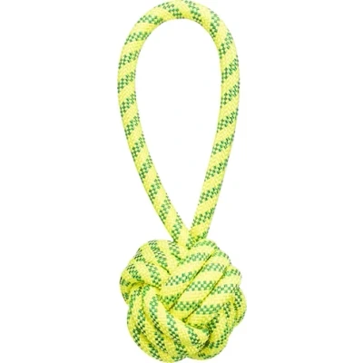 Afbeelding van Trixie Aquatoy Touw Met Bal Drijvend Polyester Geel / Groen 7X7X21 CM