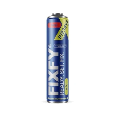 Afbeelding van FIXFY R1234YF 5 in 1 reserve koelmiddelset: complete oplossing voor auto airconditioners vanaf 2017 (olie, droogmiddel, afdichtmiddel, UV kleurstof, doos van 500 ml)
