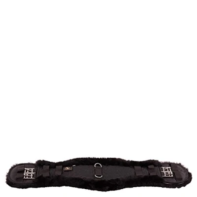 Afbeelding van BR Dressuursingel Anatomisch Sheepskin Zwart 75cm Agradi.be