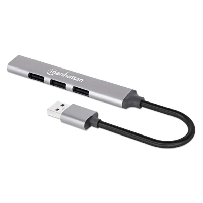 Afbeelding van MH USB Hub, 3.0/2.0, Combo, Bus Power, Silver