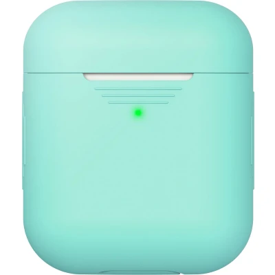 Afbeelding van KeyBudz Hoesje schokbestendig Geschikt voor AirPods 2 / 1 Elevate Series case turquoise