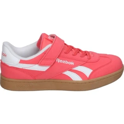 Afbeelding van Reebok Classic Smash EDGE Unisex Sneakers laag voor kinderen, Maat: 27, Sunset coral/electric amber Veloursleer