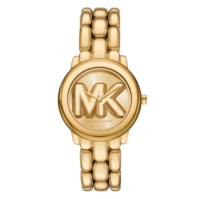 Afbeelding van Michael Kors Dames horloge goudkleurig met band