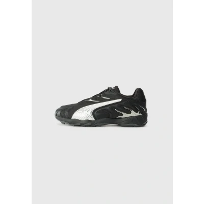 Afbeelding van Puma Inhale Smile Unisex Sneakers laag black/silvercoloured, Maat: 37, Black/silver coloured Textiel/ synthetisch