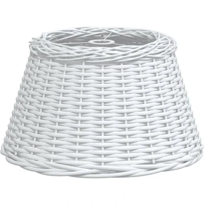 Afbeelding van Plafondlampenkap Ø50x30 cm wicker wit