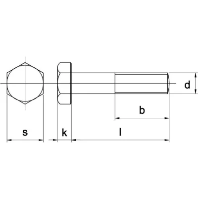 Afbeelding van Kelfort Zeskantbout staal 8.8 verzinkt M14 x 140mm