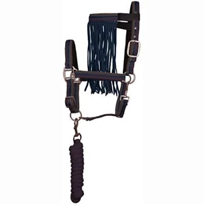 Afbeelding van Imperial Riding Halsterset Met Vliegenfrontriem Rood mix