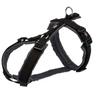 Afbeelding van Trixie Hondentuig Premium Trekking Zwart / Grijs 62 74X2,5 CM