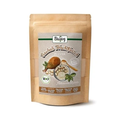 Afbeelding van Biojoy Biologisch Baobabpoeder (250 g), rauw en gemalen, zonder toevoegingen (Adansonia digitata)
