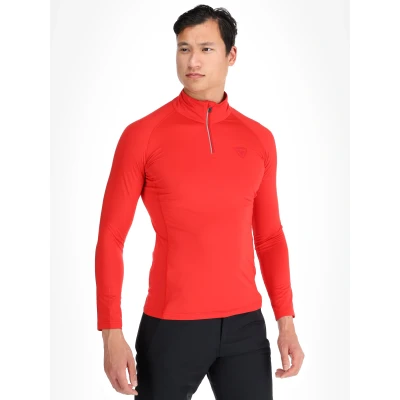 Afbeelding van Rossignol Classique Halfzip Longsleeve, Heren, Maat: Medium, Sports red