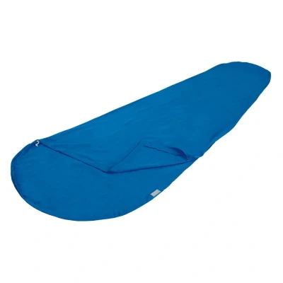 Afbeelding van High Peak Enna Katoenen Mummy Lakenzak Blauw Slaapzakken