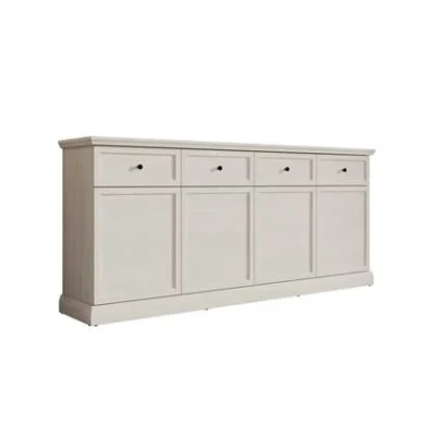 Afbeelding van Meubella Dressoir Leroy Wit eiken 193 cm