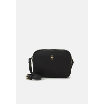 Afbeelding van Tommy Hilfiger Poppy Crossover Schoudertas, Dames, Maat: One Size, Black