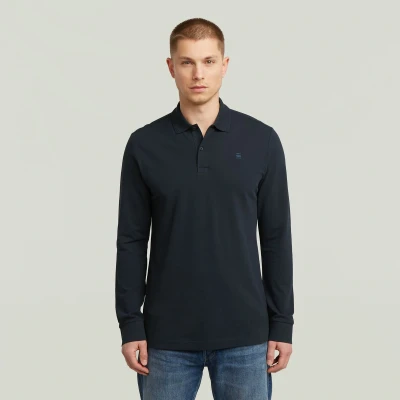 Afbeelding van G Star Dunda slim polo l\s Heren Polo&#039;s