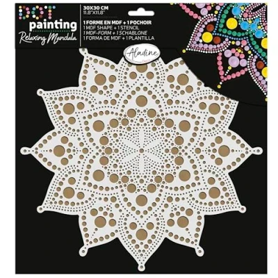 Afbeelding van Aladine Duo Dot Painting Set Mandala 30 cm nr. 2