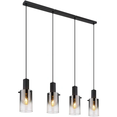 Afbeelding van Globo hanglamp Florentina zwart metaal 15907 4H