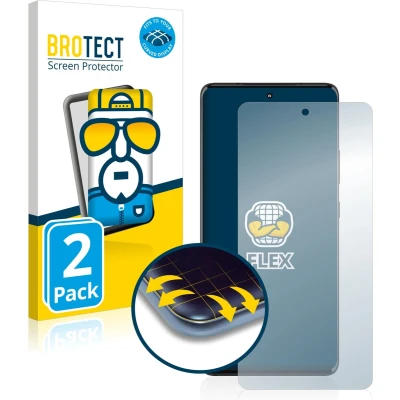 Afbeelding van BROTECT Screenprotector voor Motorola Edge 30 Fusion Folie Beschermfolie transparant volledig dekking (2 Stuks)