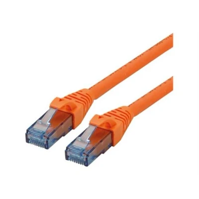 Image de Roline Cordon de raccordement RJ 45 (M) pour 5 m UTP CAT 6a sans halogène, moulé, bloqué orange
