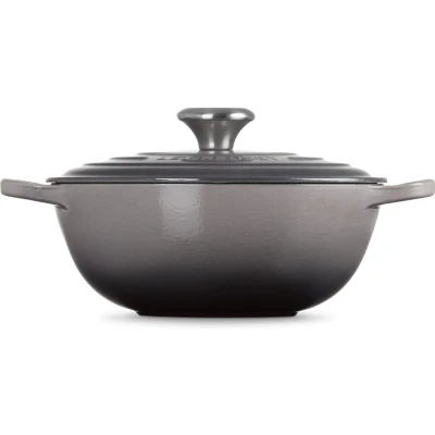 Afbeelding van Le Creuset La Marmite Handtekening 28 cm Flint, Pan + steelpan, Grijs