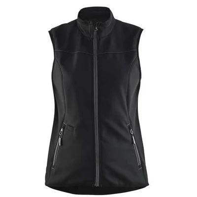 Image de Gilet sans manche softshell femme noir/gris foncé