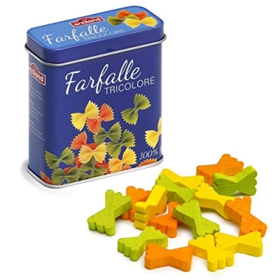 Afbeelding van Erzi 2,8 x 3,1 8,1 cm, levensmiddelenwinkel van hout, Farfalle 7,1 3, 17176, meerkleurig, cm