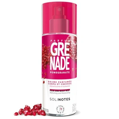 Afbeelding van Parfumee Granaatappel Solinotes Verfrissende en hydraterende geur zonder alcohol Geurnevel voor lichaam haar 250 ml
