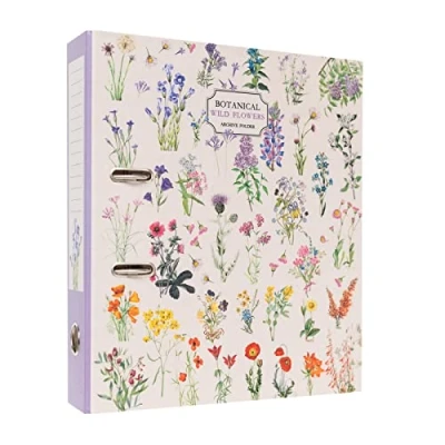 Afbeelding van Grupo Erik Botanische Wild Flowers Ordner Harde map met 2 ringen, formaat 28 x 32 7 cm Schoolbenodigdheden, Organizer, Kantoorbenodigdheden