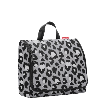 Afbeelding van reisenthel Trousse de toilette XL pratique avec crochet, matériau imperméable, Leo Nero, 28 cm