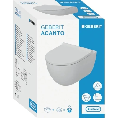 Afbeelding van Geberit Acanto wandcloset combipack Turboflush met SoftClose zitting