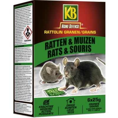 Afbeelding van KB Home Defense Ratten &amp; Muizen Granen 150g