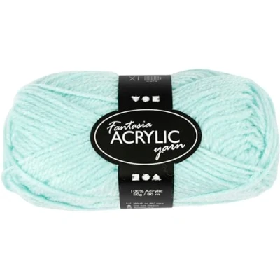 Afbeelding van Creotime Fantasia Acryl Garen Mintblauw 80 M 50 G