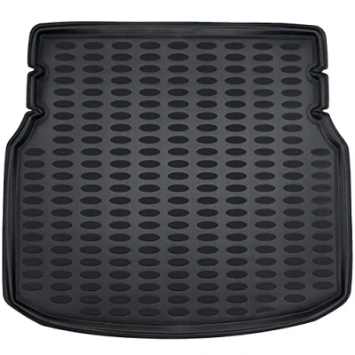 Afbeelding van ELMASLINE Kofferbakmat voor Mercedes Benz C klasse W204 2007 2014 (Limousine) Extra hoge rand van 5 cm Kofferbakbekleding rubber 3D