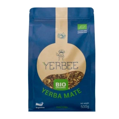 Afbeelding van YERBEE Yerba biologische Maté (500 g) Argentinië Argentijnse mat Hoogwaardige met fijne bladeren