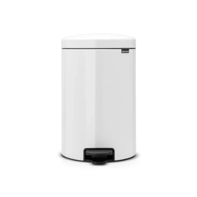 Image de Poubelle pédale Newlcon 20L blanche Brabantia Blanc Métal