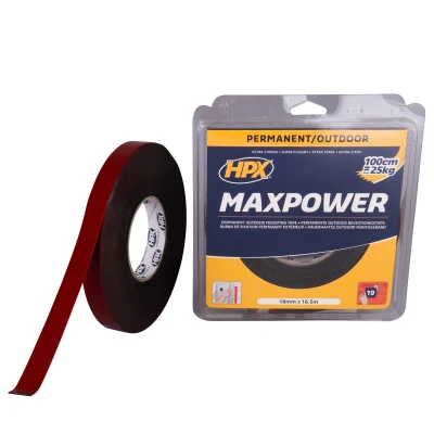 Afbeelding van HPX Max Power Outdoor bevestigingstape zwart