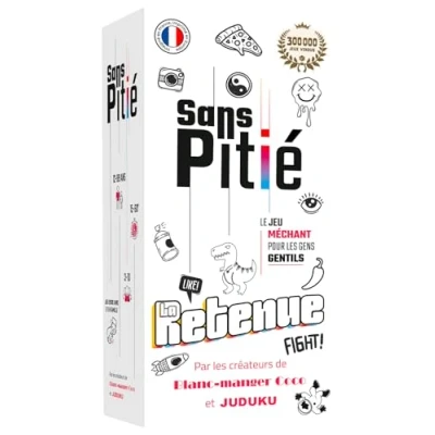 Afbeelding van Sans Pitié Junior gezelschapsspellen, door de makers Blanc Eet Coco en JUDUKU, kaartspel, nieuw, familiespel, gezelschapsspellen voor volwassenen kinderen, grappig cadeau