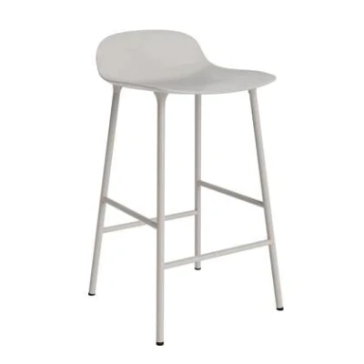 Afbeelding van Normann Copenhagen Form Barkruk Low 65 cm Staal Warm Grijs
