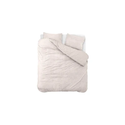 Afbeelding van Dekbedovertrek Lits Jumeaux 240x200 Sleeptime Katoen Taupe Inclusief Kussenslopen